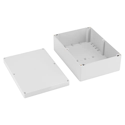 Ycauty Caja de empalme DIY de plástico blanco resistente al agua duradera para proyectos electrónicos, impermeable IP65, 263 x 185 x 95 mm