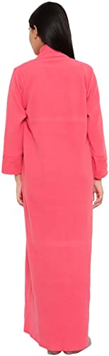 Image of Women's Woolen Solid Maxi Nighty