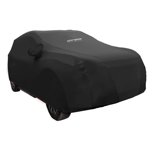 Image of Autofurnish Atom Black Skin-Fitted Car Body Cover Compatible with Skoda Kylaq 2024 - Atom Black