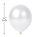 12 Inch Latex Balloon Metallic Pearl Off White Colour Pack of 25 For Valentine Day Decorations Wedding Anniversary Baby Shower Birthday Supplies Romantic Party Balloons.