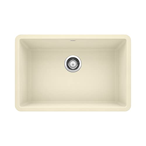 BLANCO, Biscuit 522430 PRECIS SILGRANIT Single Bowl Undermount Kitchen Sink