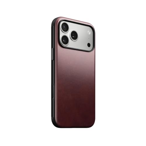 Nomad Modern Leather Case iPhone 17 Pro Max Burgundy Horween