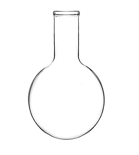 Salco Borosilicate Glass Long Neck Round Bottom boiling Flask, Borosilicate Glass with Heavy Wall Round Bottom Boiling Flask RBF (50 ml)-picture-34
