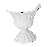 DECHOUS Jarrón Decorativo de Media Maceta Estilo Rústico en Tonos Claros Vintage, Accesorio para Pintura al Óleo, Decoración Artística para Hogar, Oficina y Café, 1 Pieza