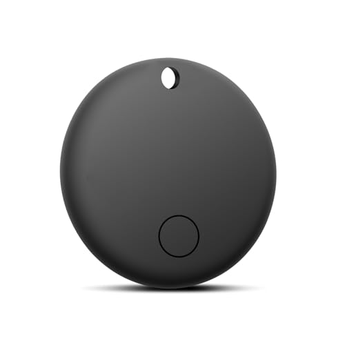 Glitfix 1pcs Smart Tag Android, Smart Tracker kompatibel mit Google Find My Device(Android NUR), Bluetooth Smart Tag für Gepäck/Schlüssel/Koffer/Brieftasche/Taschen(1Pcs-Black-Circular)