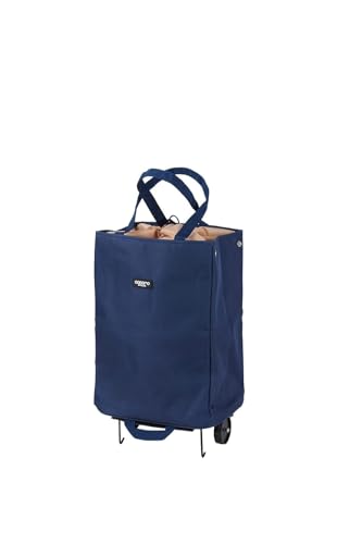 cocoro コ・コロ ショッピングカート アベリー ハンディトートカート ネイビー 30L 荷物フック付き 折り畳み式 ペットボトル収納 保冷 保温 エコバッグ 買い物 おしゃれ 可愛い 便利 コンパクト 軽量 キャンプ 運動会 花見 507858