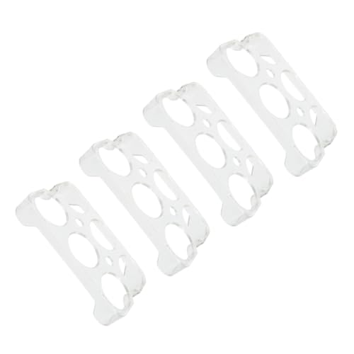 Kisangel 4 piezas Organizador de Huevos para Frigorífico Soporte Apilable y Fijo de Plástico para Almacenamiento Seguro de Huevos Bandeja Práctica para Nevera Caja de Compartimentos