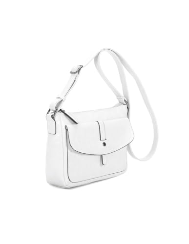 Sac à main bandoulière blanc Inès DELAURE idéal pour vos sorties en ville