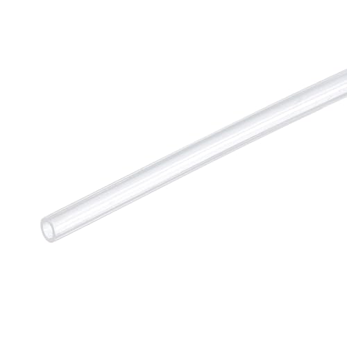 sourcing map 16.4ft PTFE Tubing Hose 1mm ID x 1.4mm OD Translucent