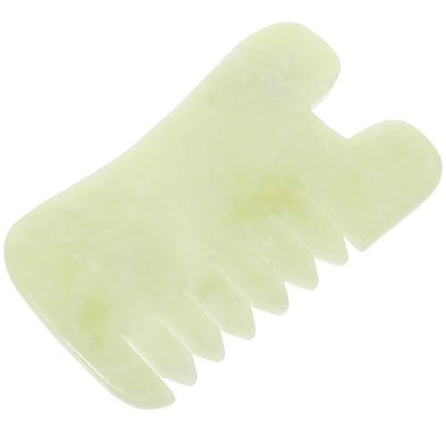 FOMIYES Scraping Board Massager Jade Scraper Comb Massage Leaves Scraping Massage Tool Scraper Massage Board Cuir Body Guasha Board Jade Stone Comb Gua Sha Tool Jade Comb Skincare Scrubber