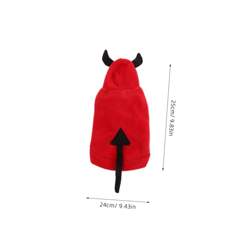 Disfraz para perros y gatos Halloween BESPORTBLE S rojo miniatura 2