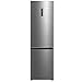 Midea MDRB521MIC46A Kühl-/Gefrierkombination/No Frost/WiFi-Steuerung/Inverter Kompressor/201 cm hoch / 59,5 cm breit /70 cm tiefe/177 kWh/Jahr/256 L Kühlteil/122 L Gefrierteil, Front Inox