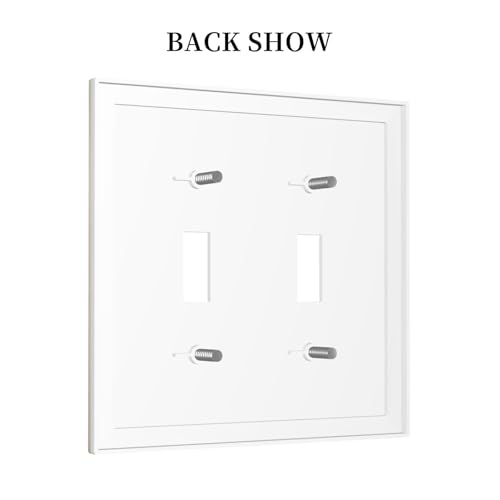 Placa de interruptor doble lavable para ocultar manchas en paredes de paso 5