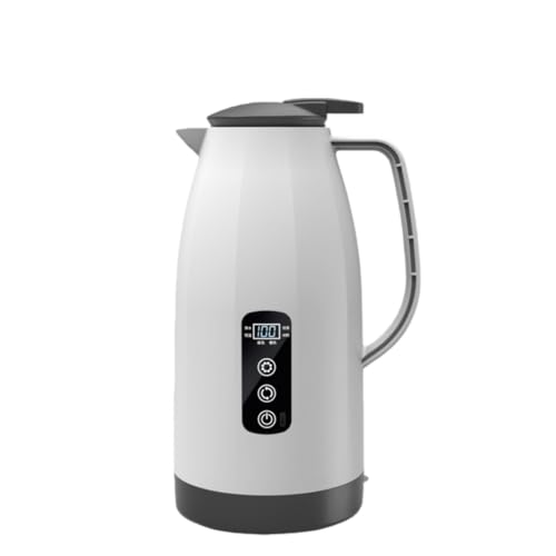 大容量&DC12V/24V」車載電気ケトル 45℃・70℃・80℃・100℃ 真空断熱 最大12時間保温 SUS304ステンレス鋼 カーポット 車載用 ポット 車用 湯沸かし器 車中泊 お茶 牛乳 お湯 カップ麺 (1500ML ニューブラック)