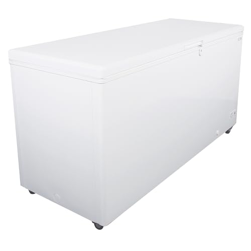 Kelvinator KCCF210WH 20.9 Cu Ft Commercial Chest Freezer with Heavy Duty Basket Storage for Frozen food | 29-5/16"W x 36-1/2"H x 70-7/8"D, Sealed Cabinet Interior, White Exterior, 115v (-15°F to 10°F)