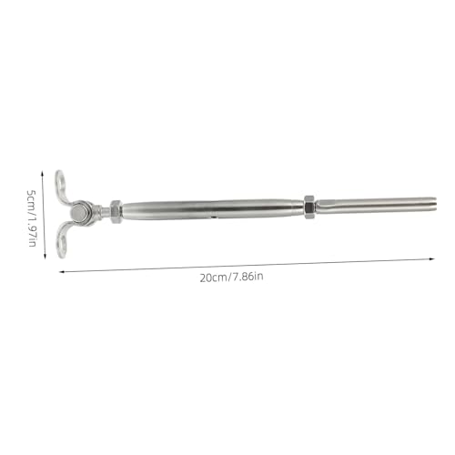 Kit de tensor ajustable de acero inoxidable DOITOOL para barandilla, accesorio para cables de escaleras y líneas de cubierta con superficie lisa y brillante miniatura 2