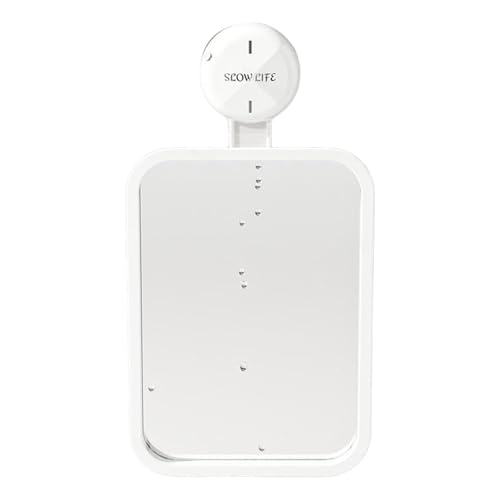 LearnLyrics Espejos de ducha con ventosa – Espejos de afeitado de pared – Espejos de ducha montados en la pared para afeitar superficies antivaho para accesorios de ducha