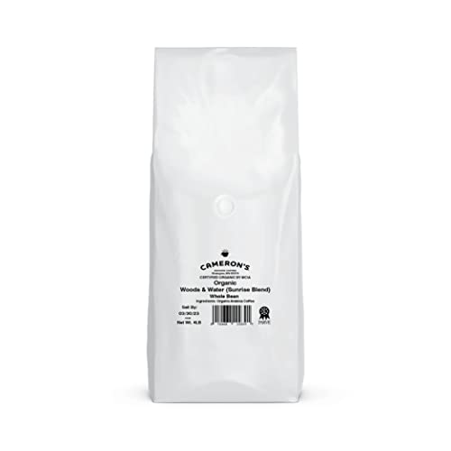 Cameron's Coffee Roasted Whole Bean Coffee, Organic Woods & Water, 4 Pound