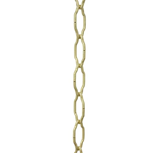 Image of RCH Hardware CH-S57-33-SB Steel Chandelier Chain, Satin Brass (1 Foot)