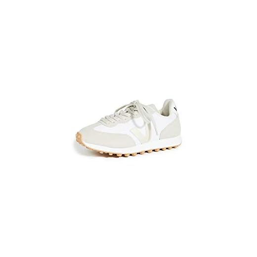 Veja Women's Rio Branco Sneakers, White/Pierre/Natural, 6 Medium US