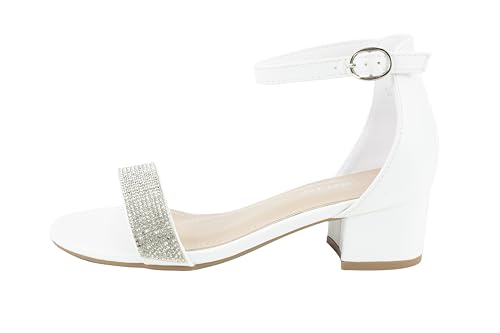 Image of Lucky Top Girls Dress Sandal Low Heel Ankle Strap