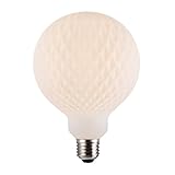 Nordlux Deco E27 G125 Harlekin Leuchtmittel, 3,9W, 500lm, 3000K, Opal weiß (2480102701)