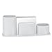 Acrimet Millennium Desk Organizer Cup Caddy – Plastic Desktop Holder for Pen, Pencil, Clips, Desk Accessories & Memo Paper – Includes 200 Sheets of Memo Paper (White Color)