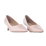 GYephgour Women's Pumps Kitten Heel Pointed Toe Shoes for Ladies Women Comfortable Office Work Dress Casual Weeding Shoes-Nude Pink