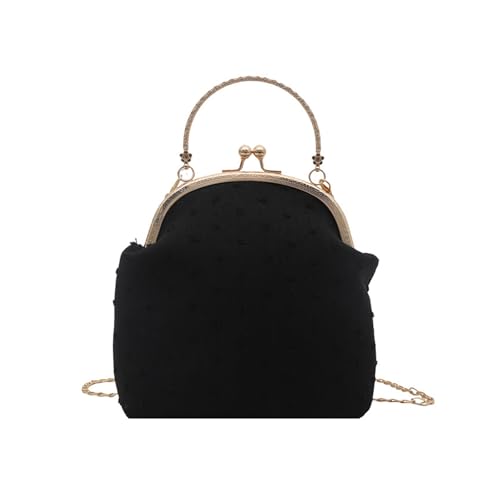 ERRORY Elegante bolso de noche para mujer, con correa ajustable, bolso cruzado de moda para bodas, fiestas, bailes, ocasiones, Black