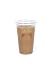 2dayShip Premium Plastic Clear PET Cups with Flat Lids, 50 Count, 20 Ounce