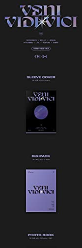 TRI.BE VENI VIDI VICI 1st Mini Album 2 Ver SET CD+92p PhotoBook+7p PostCard+1p Name Card+2p PhotoCard+1p Concept PhotoCard+1p Ticket+1p Sticker+Message PhotoCard SET+Tracking Kpop Sealed