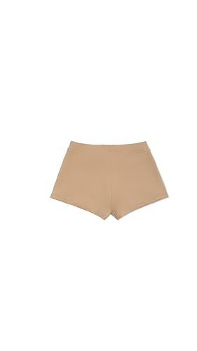 Capezio girls Boys Cut Low Rise athletic shorts, Nude, 4 6 US4