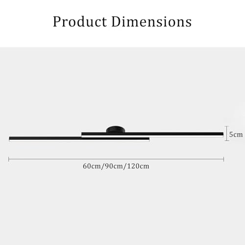 Plafonnier LED avec télécommande dimmable 3000K-6500K lampe moderne - 2