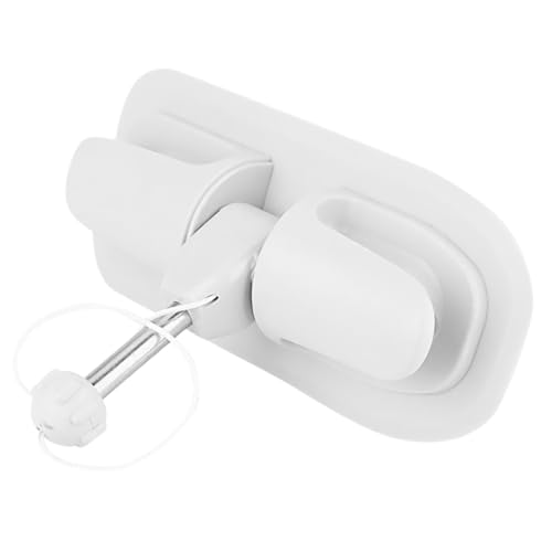 GAROZATION Fish Net Fishing Rod Compatible White Kayak Paddle Clip Firm Lock for Kayak Supplies