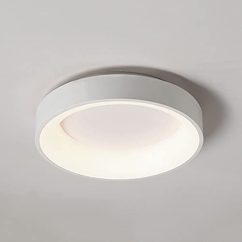 Einfache und moderne runde, ultradünne, flächenbündige Deckenleuchte Einstellbare dreifarbige Dimm-Deckenleuchte LED-Deckenbeleuchtung mit energiesparender und einfacher Installation für Kellerabstell