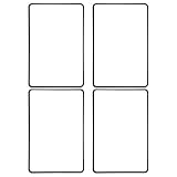 Toyvian 4 fogli ingranditori per pagine, lente d'ingrandimento piatta