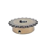 High Precision Motor Spur Gear 1pcs 08B 15 Teeth Precision Industrial Drive Sprocket Wheel Steel 15T Chain Gear Bore 14/15/16/17/18/19/20/22/24/25/28/30mm(25mm (Keyway 8mm))