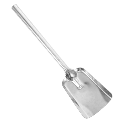 DIYEAH Pelle à Cendres Fonte Épaisse Avec Long Manche Confortable Pelle De Cheminée Polyvalente Pour Nettoyage Charbon Braise Et Poêles à Bois