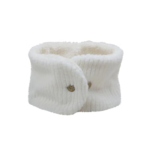 Polaina para el cuello térmica de doble capa con botones para frío extremo
