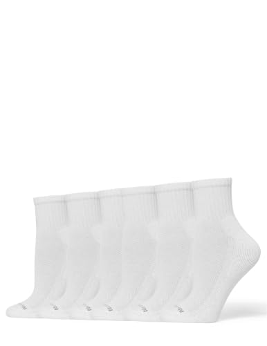 Image of no nonsense Women's Soft & Breathable Cushioned Mini Crew Socks, White - 6 Pair Pack, One Size
