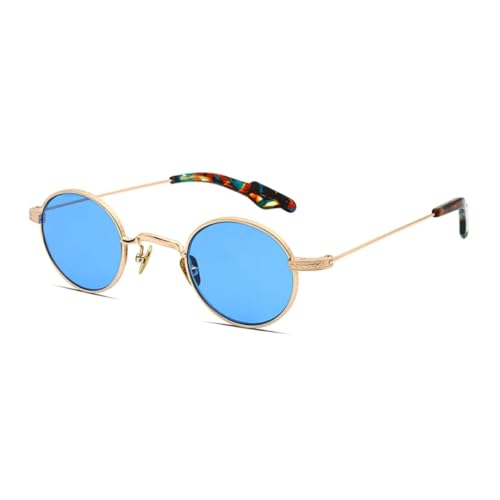Lunettes de soleil rondes UV400 pour un style rétro chic en terrasse