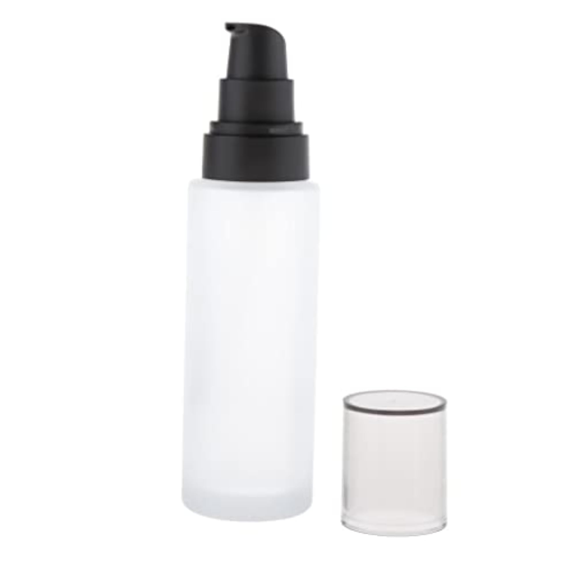 5X Empty Glass Lotion Cream Pump Bottle, 100Ml