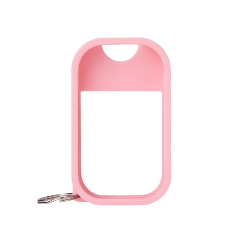 Image of Touchland Protective Silicone Case with Keyring – Compatible only with 1 FL OZ Hand Sanitizer – Bubblegum Pink