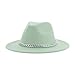 Mnjyihy Fedoras Hats for Women Men Felt Accessories Silver Chain Winter Hat Fashionable Panama Men Hat Purple 56-58cm(Adults)