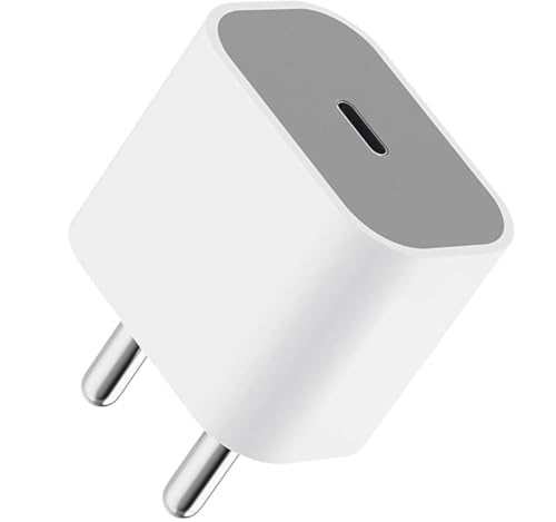 Image of Original 20 Watt Fast Charger USB Type C Adapter with Type C to Lightning Cable for iPhone14 Plus | iPhone 14 Pro | iPhone 13 Pro (Adapter and Cable)