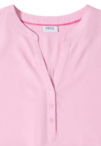 Cecil Damen Bluse mit Split Neck und Elastiksaum