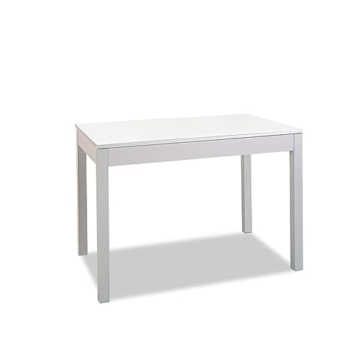 ASTIMESA Tipo Carro Mesa de Cocina, Metal, Blanco, 100x60cm
