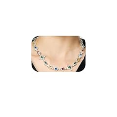 Silver Colorful Gemstone Necklace