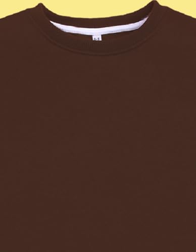 Image of Nusyl Boy's Black Solid Crew /Round Neck Sweatshirt |Skin Friendly Full Sleeve Sweatshirt|Drop Shoulder Oversized Sweatshirt | Round Neck Sweatshirt Oversized Fit Long Sleeves |