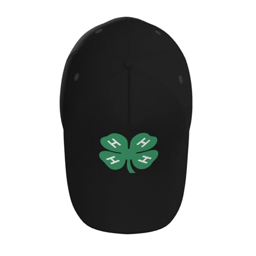 4-H Clover Baseball Hats for Men and Women - Classic Adjustable Hats4